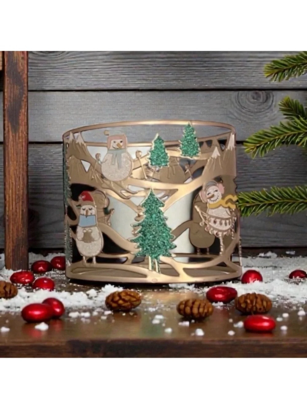 Winter Themed Candle Holder - Picture 1 of 3